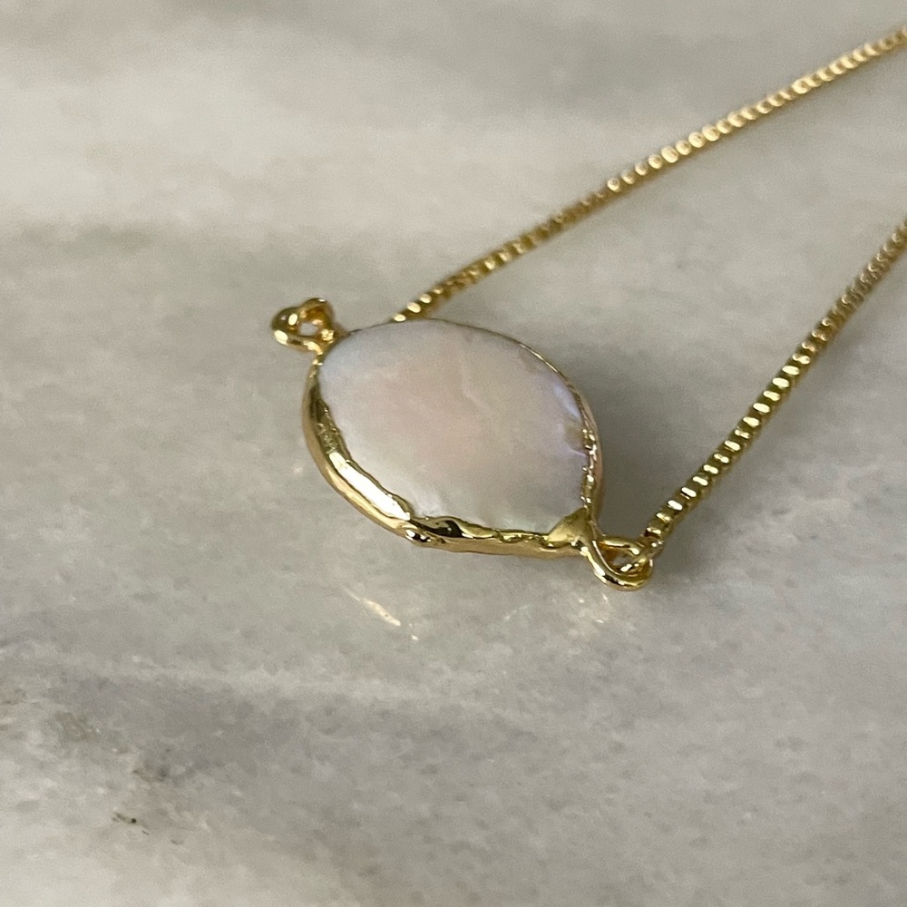 Natural Baroque Freshwater Pearl Gold Plated Bracelet - Picture 3 of 5
